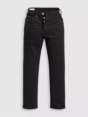 Levi's Black 501 Crop Jeans